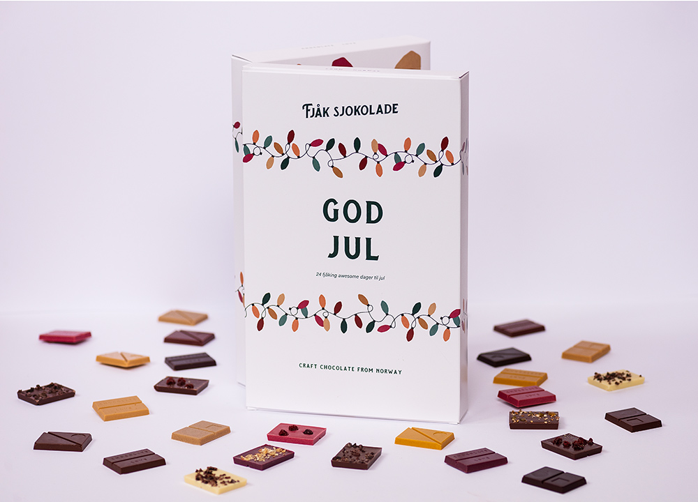 Fjåk Sjokolade Advent calendar adventní kalendář čokoláda