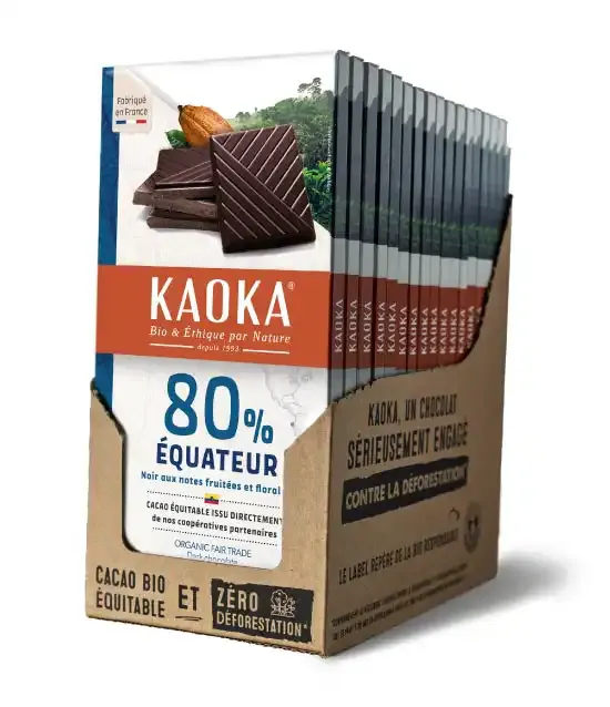 Kaoka Pure Origine Equateur 80% hořká čokoláda 17 ks