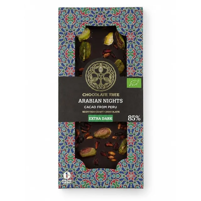 Chocolate Tree Arabian Nights hořká čokoláda s granátem