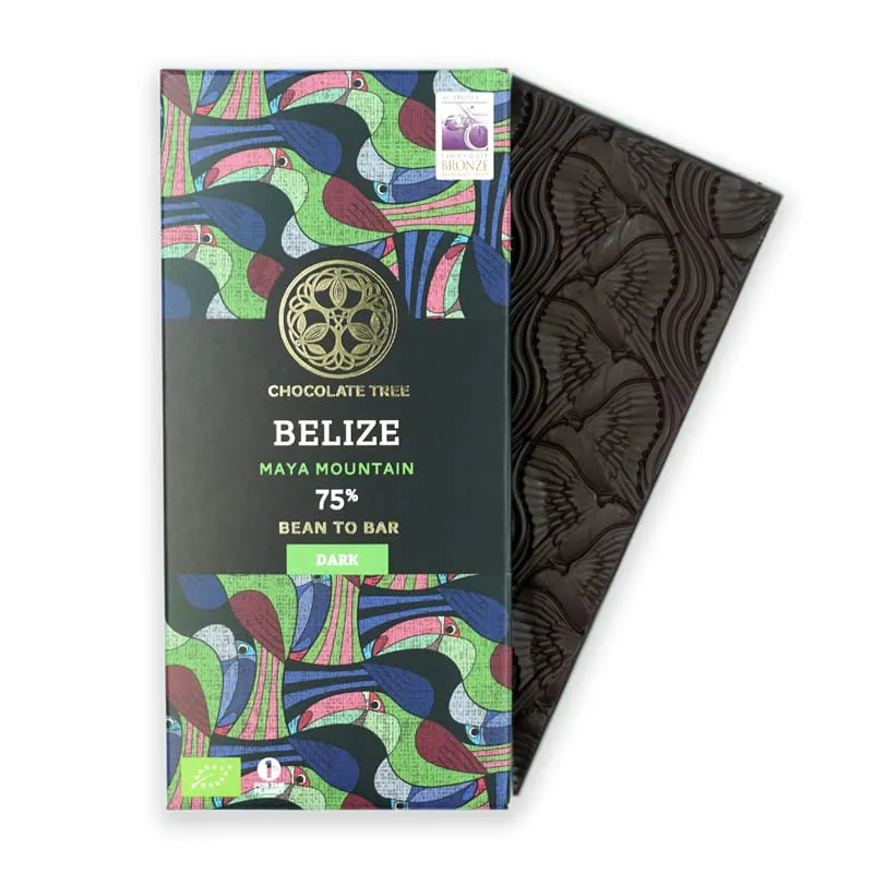 Chocolate Tree Belize Maya Mountain 75% hořká čokoláda criollo