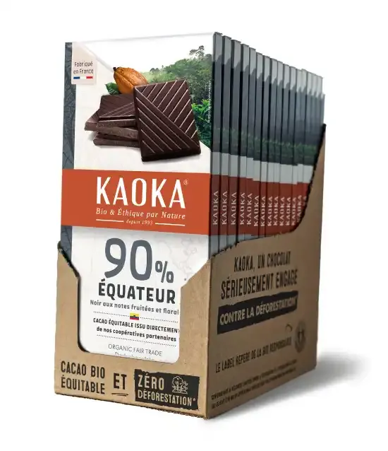 Kaoka Pure Origine Ekvádor 90% hořká čokoláda 17 ks