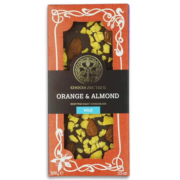 Chocolate Tree Orange Almond mléčná čokoláda pomeranč