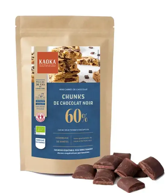 Kaoka 60% hořké čokoládové pecky 250 g