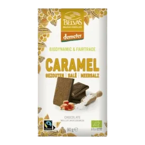 Belvas Caramel Milk mléčná čokoláda karamel Demeter